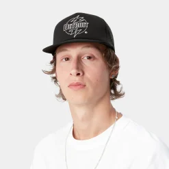 Accessoires|Accessoires>Carhartt WIP Ablaze Trucker Cap Black / White