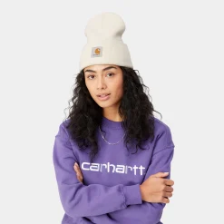 Accessoires|Accessoires>Carhartt WIP Acrylic Watch Hat Natural