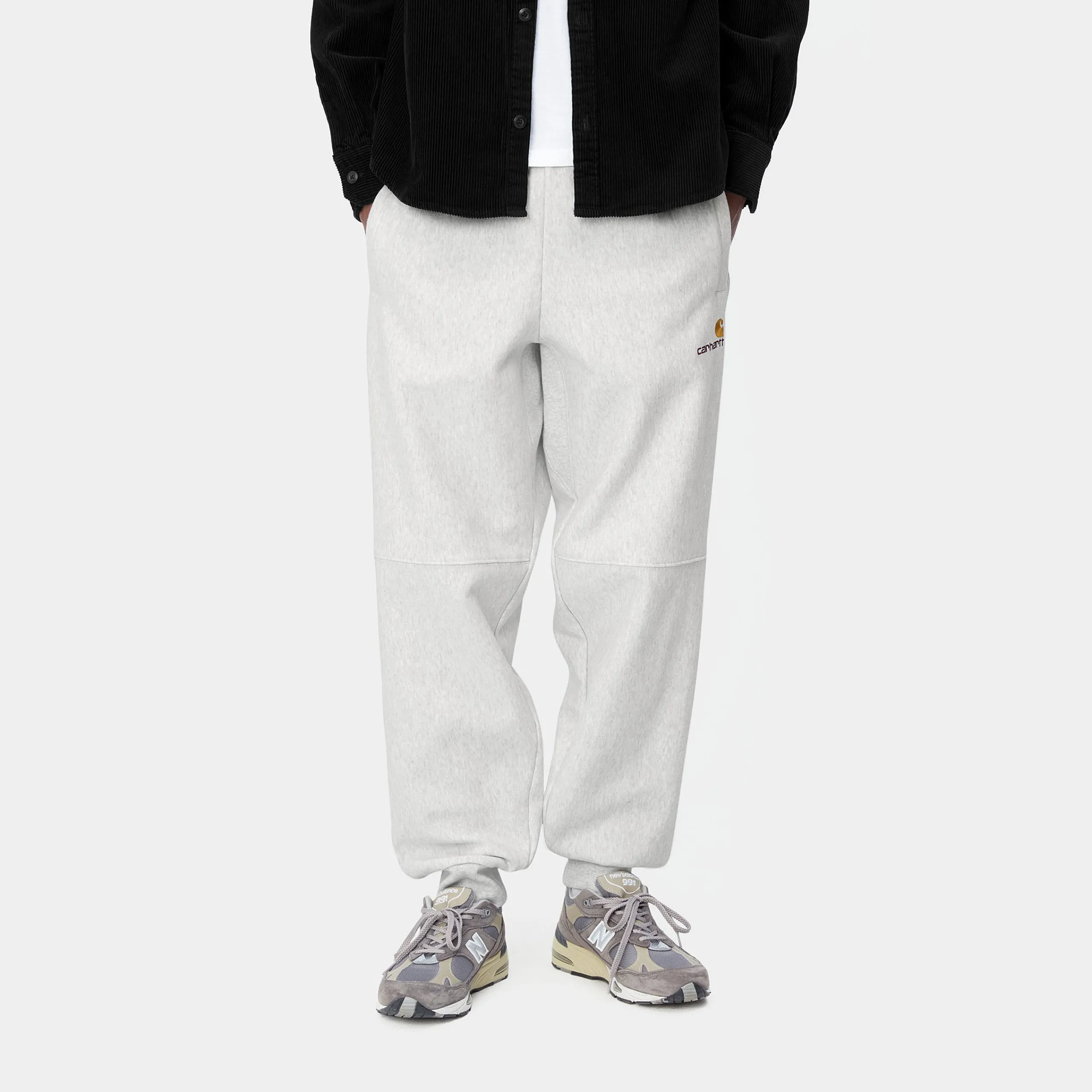 Sweats|Hosen>Carhartt WIP American Script Jogging Pant Ash Heather