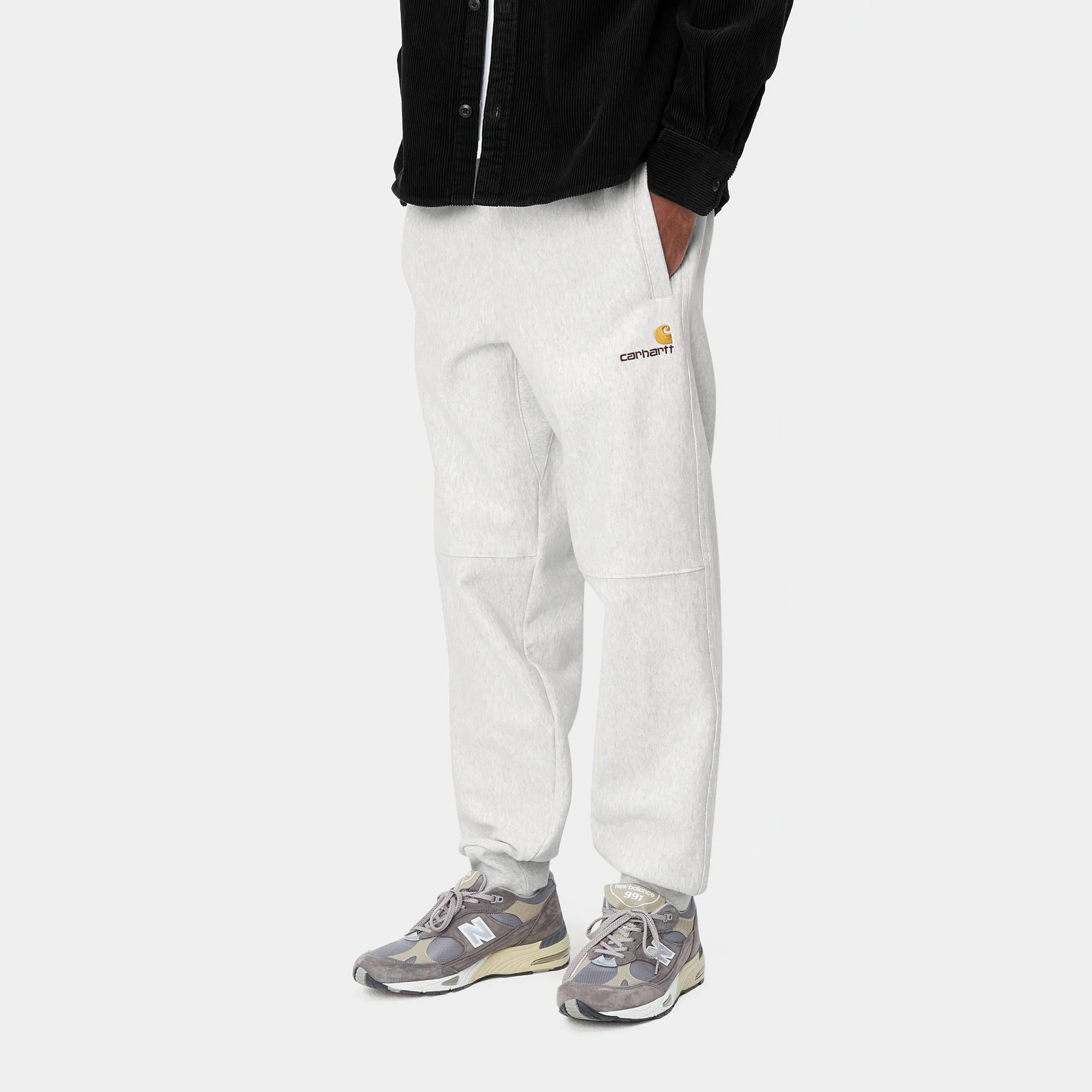 Sweats|Hosen>Carhartt WIP American Script Jogging Pant Ash Heather