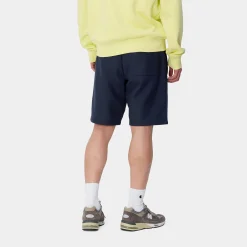Sweats|Shorts & Badehosen>Carhartt WIP American Script Sweat Short Air Force Blue