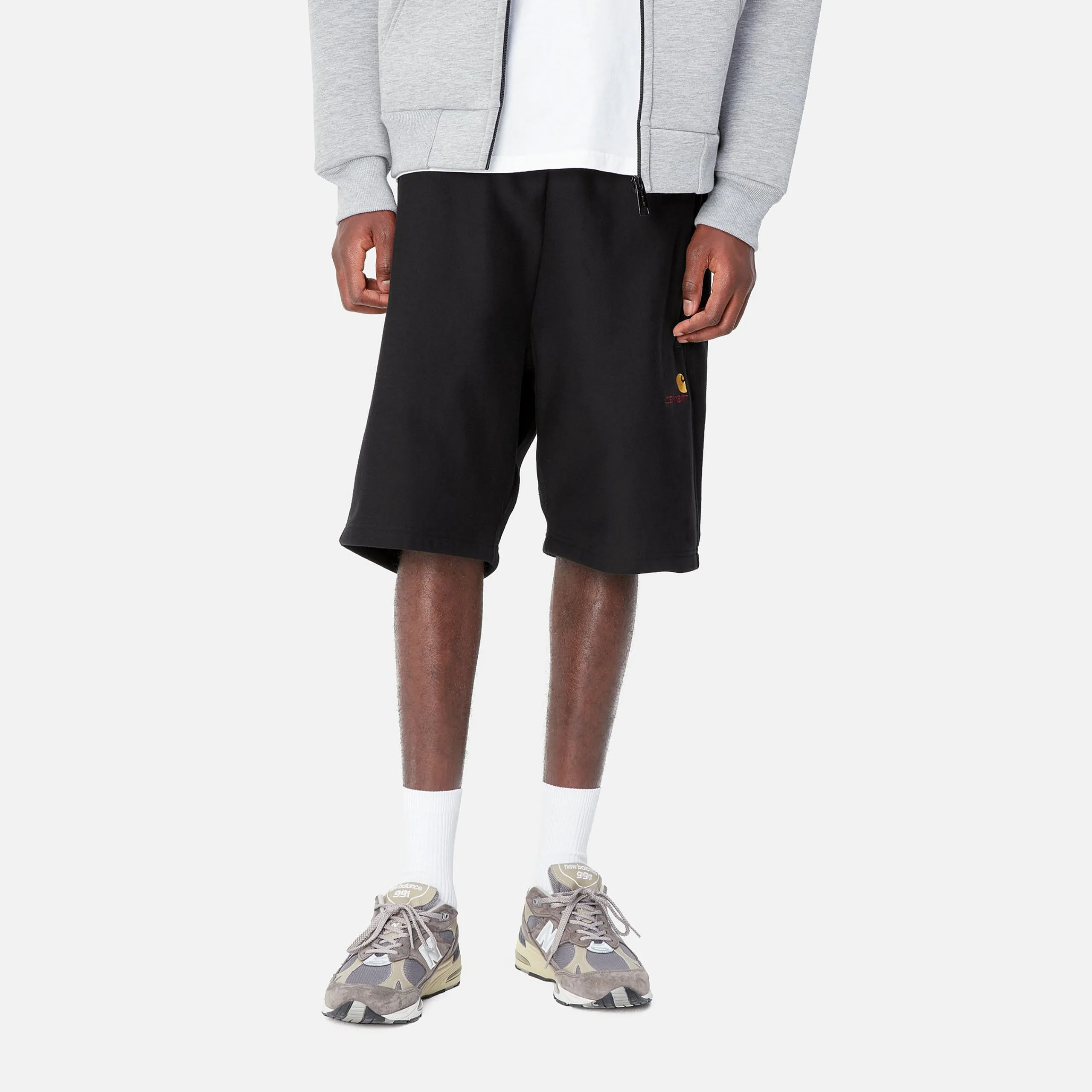 Sweats|Shorts & Badehosen>Carhartt WIP American Script Sweat Short Black