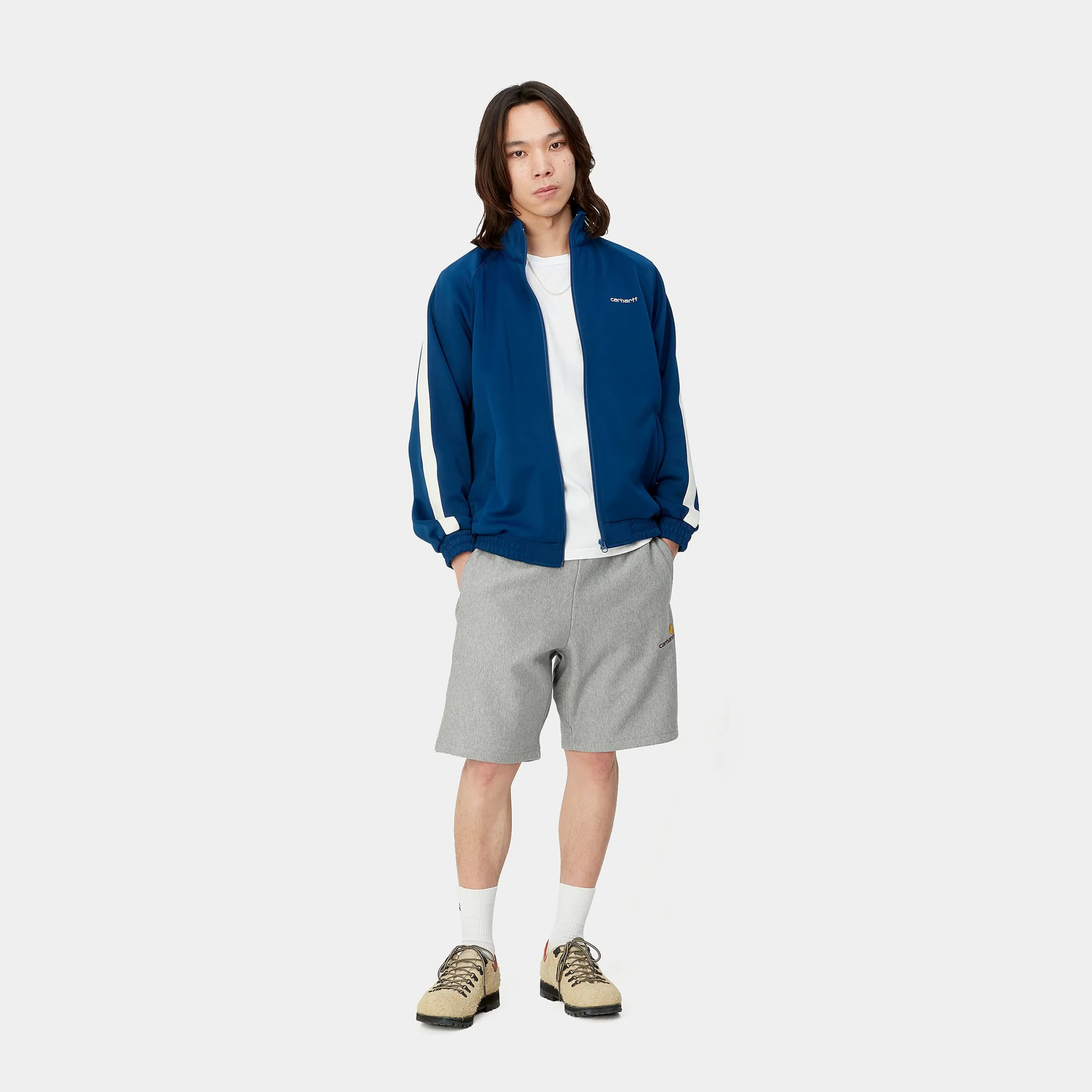 Sweats|Shorts & Badehosen>Carhartt WIP American Script Sweat Short Grey Heather