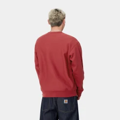 Sweats>Carhartt WIP American Script Sweatshirt Tuscany