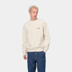 Sweats>Carhartt WIP American Script Sweatshirt Natural