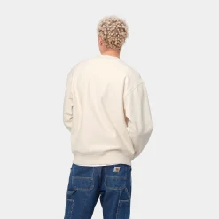 Sweats>Carhartt WIP American Script Sweatshirt Natural