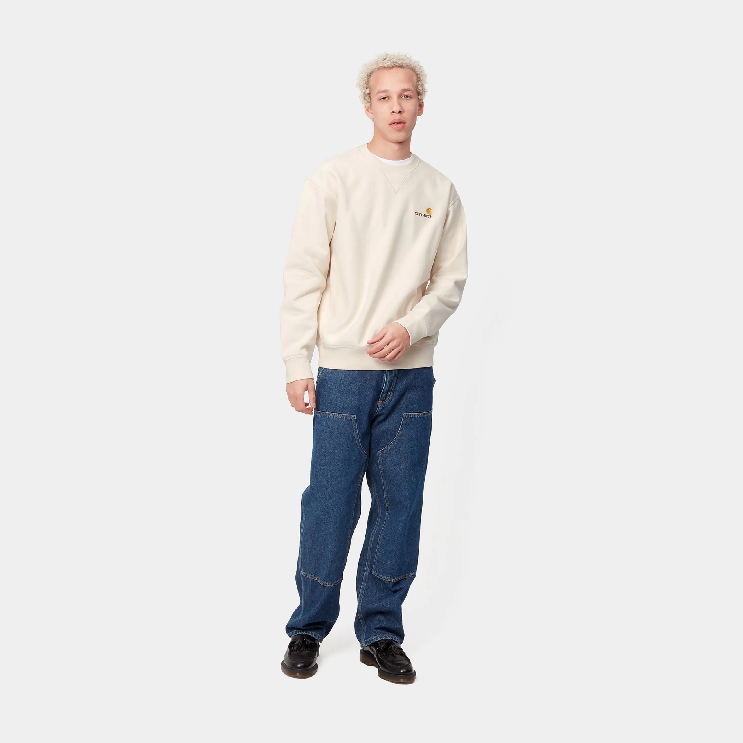 Sweats>Carhartt WIP American Script Sweatshirt Natural