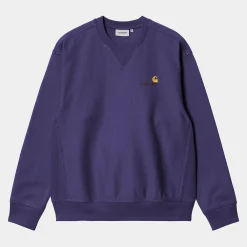 Sweats>Carhartt WIP American Script Sweatshirt Aura