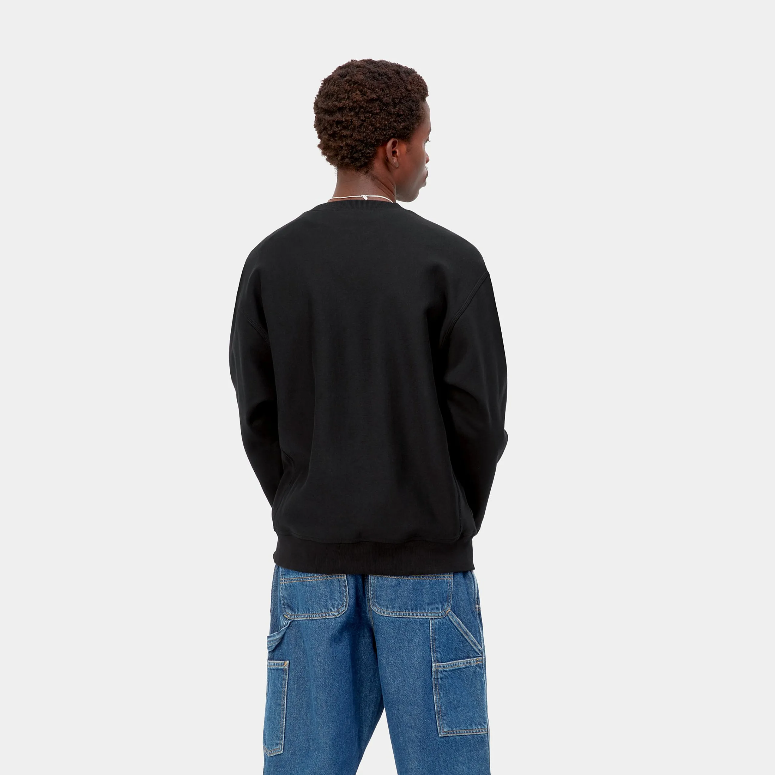 Sweats>Carhartt WIP American Script Sweatshirt Black