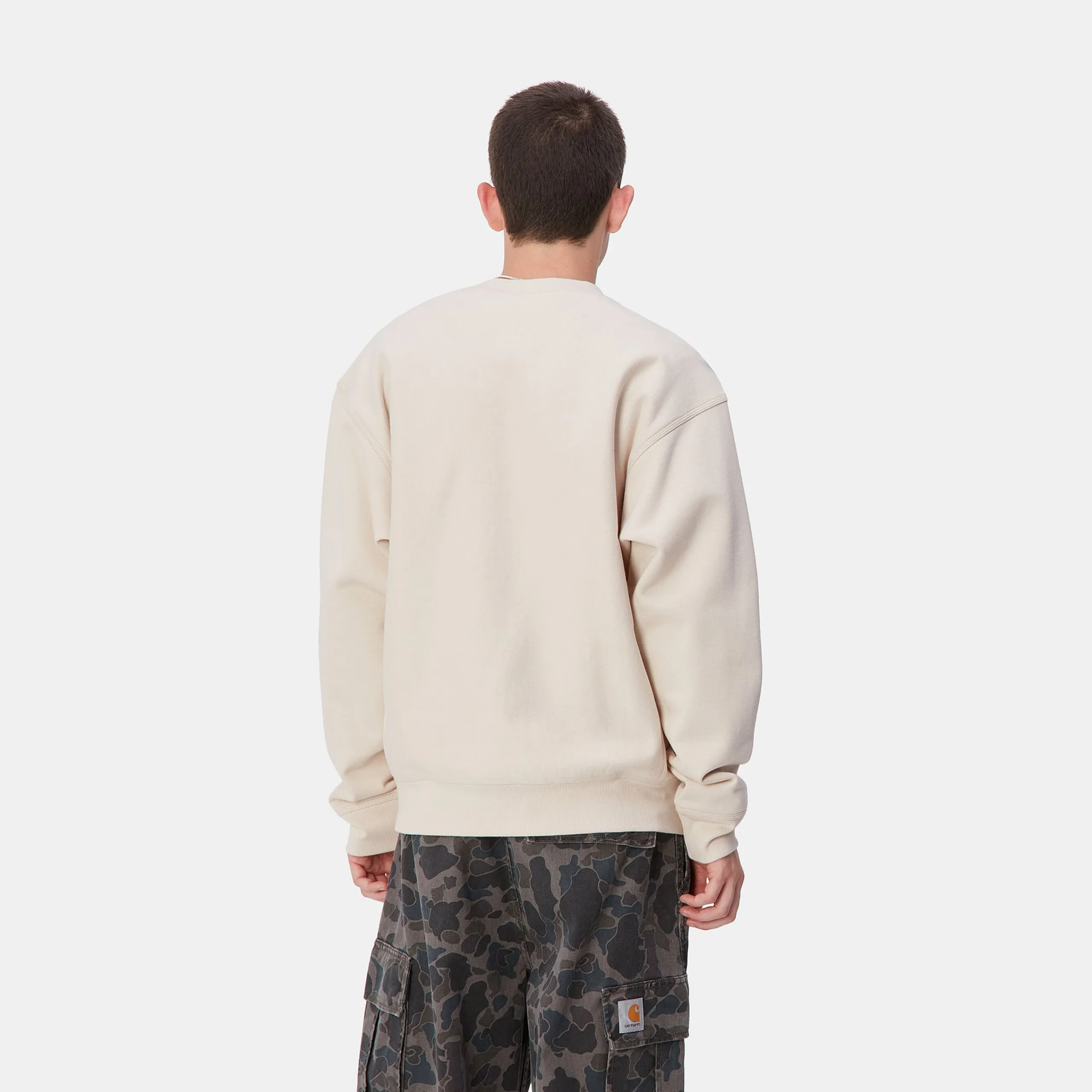 Sweats>Carhartt WIP American Script Sweatshirt Moonbeam