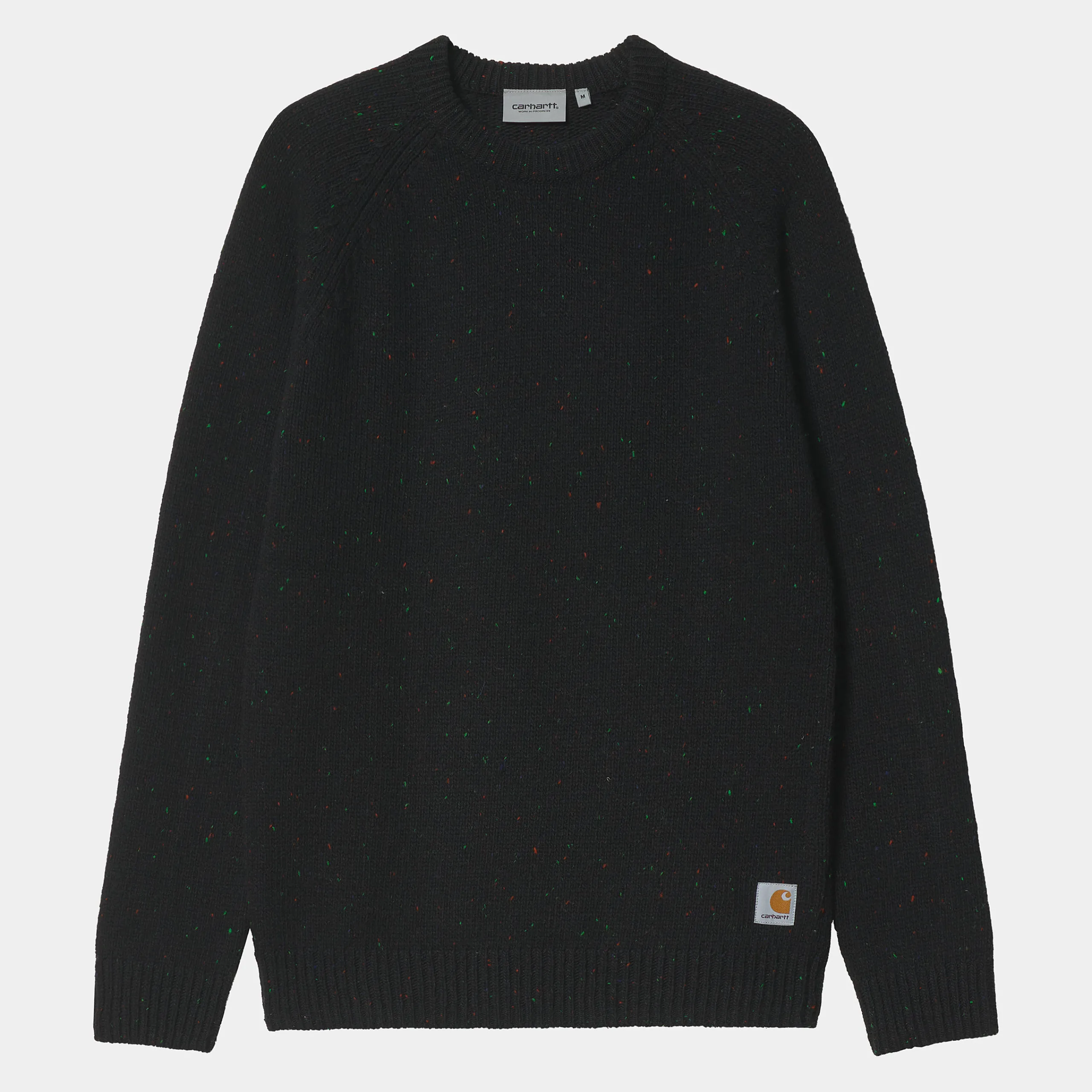Strick>Carhartt WIP Anglistic Sweater Speckled Black