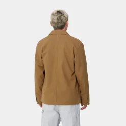 Jacken & Mäntel>Carhartt WIP Artificial Suede Michigan Coat Hamilton Brown