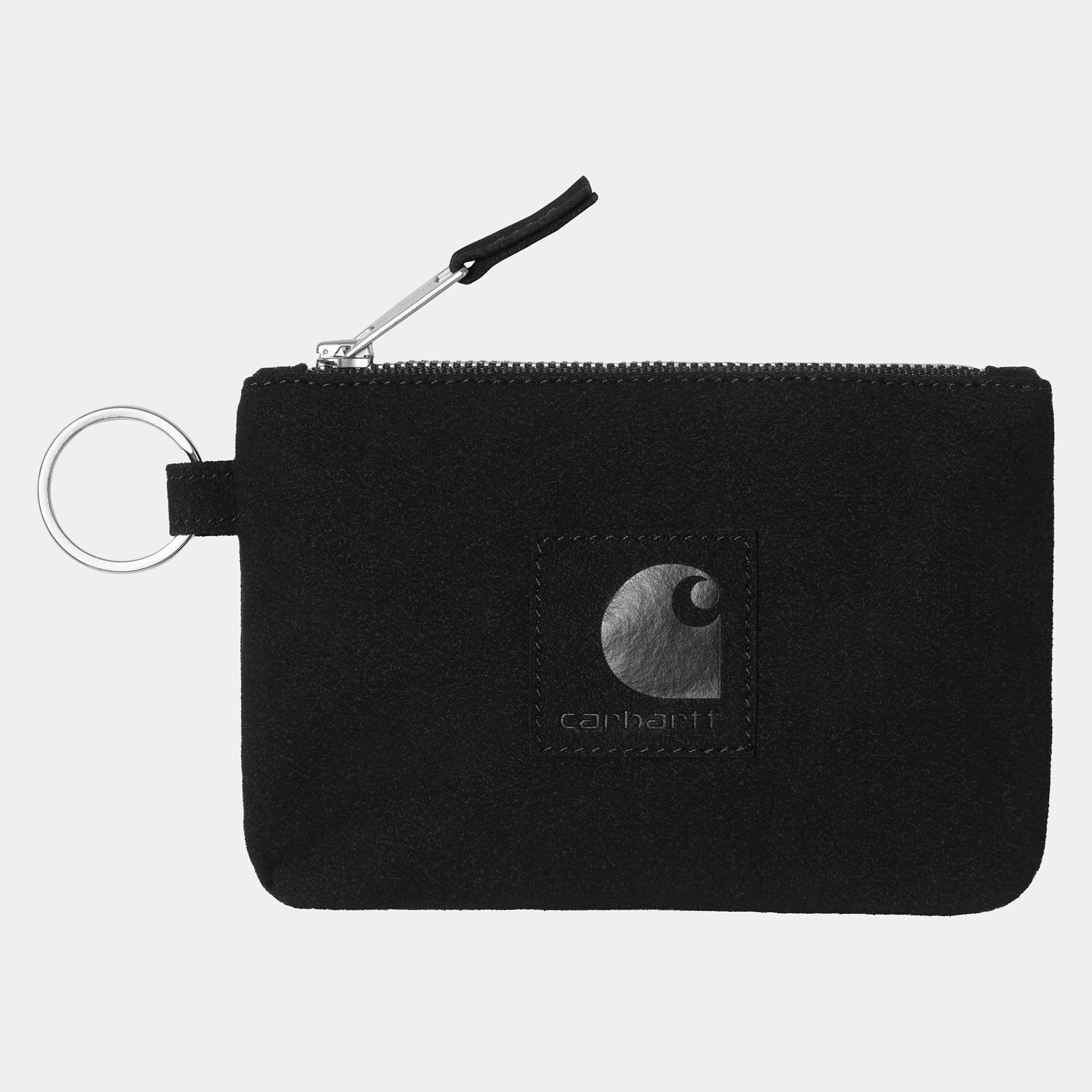 Accessoires|Accessoires>Carhartt WIP Artificial Suede Zip Wallet Black