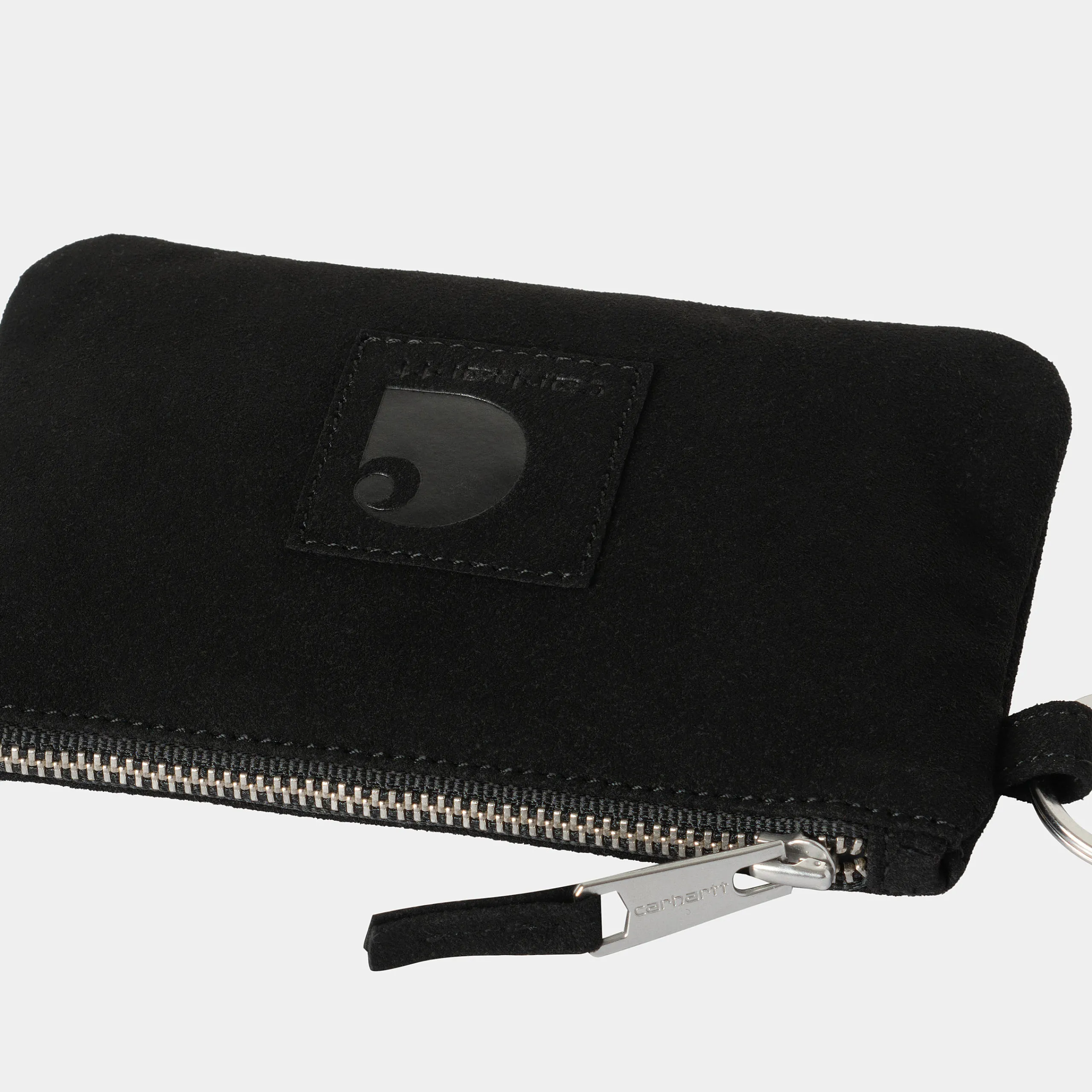 Accessoires|Accessoires>Carhartt WIP Artificial Suede Zip Wallet Black