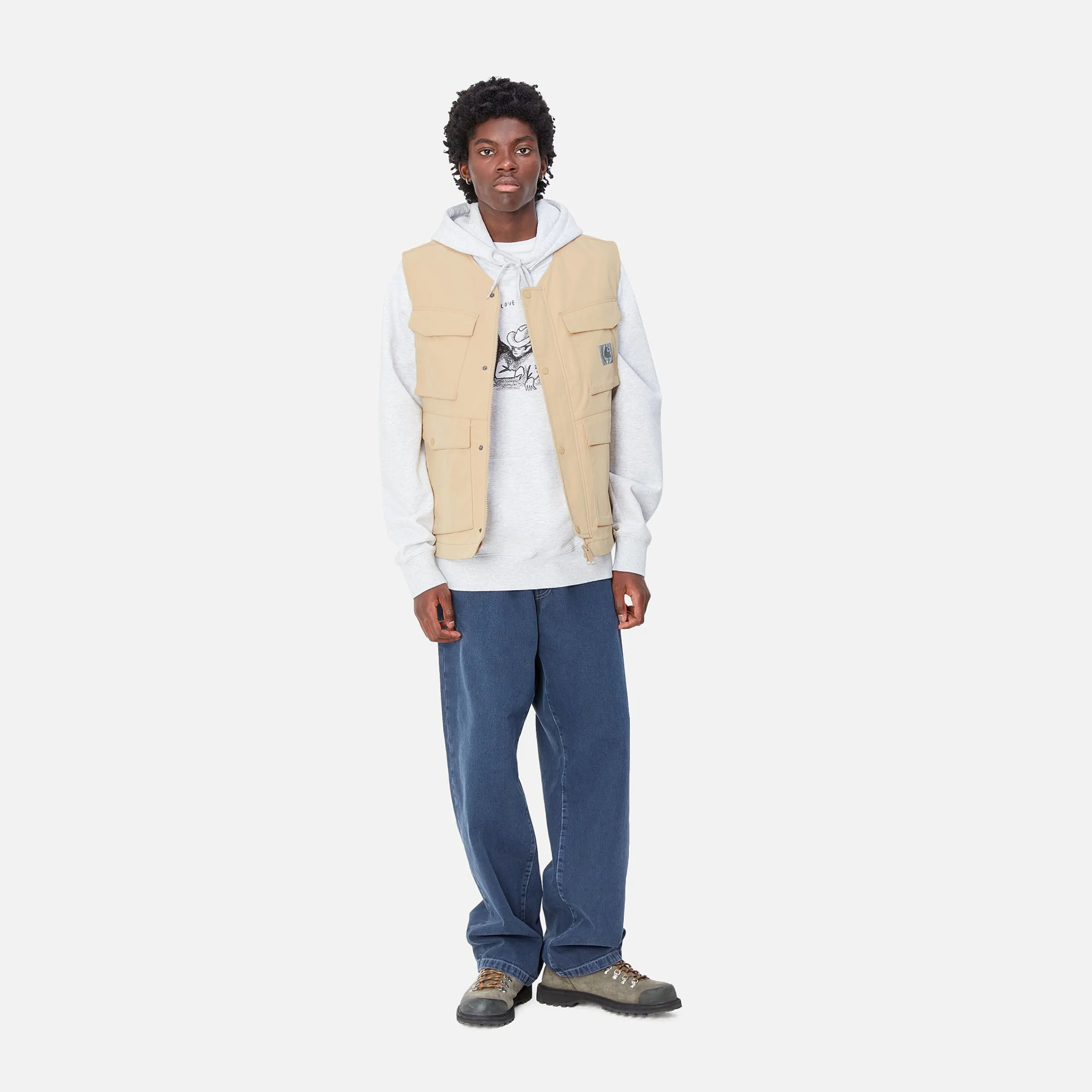Jacken & Mäntel>Carhartt WIP Balto Vest Cornsilk
