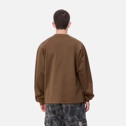 Sweats>Carhartt WIP Bolan V-Neck Sweat Chocolate / Tobacco
