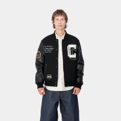 Jacken & Mäntel>Carhartt WIP Brown Ducks Bomber Black / Black