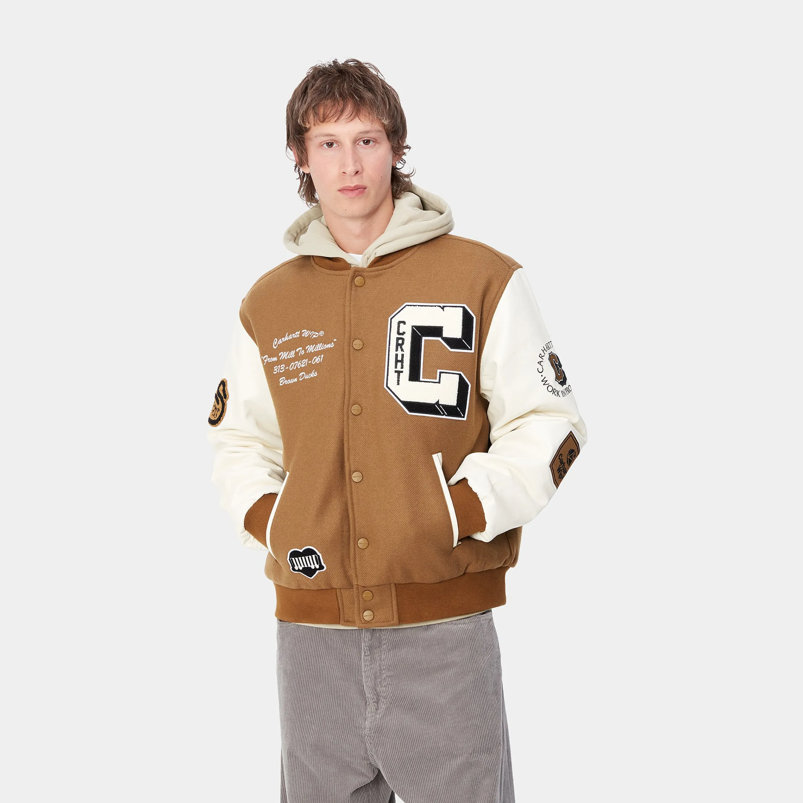 Jacken & Mäntel>Carhartt WIP Brown Ducks Bomber Hamilton Brown / Wax