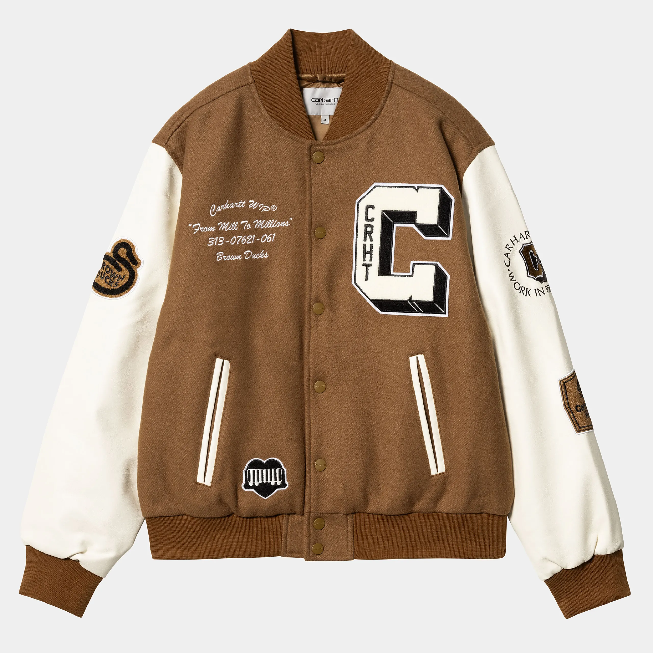 Jacken & Mäntel>Carhartt WIP Brown Ducks Bomber Hamilton Brown / Wax