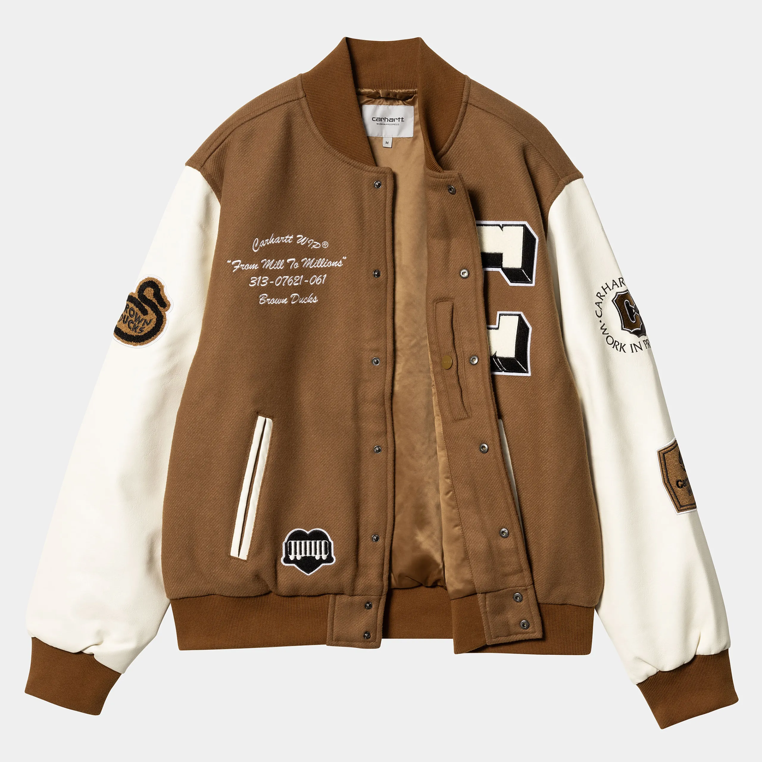 Jacken & Mäntel>Carhartt WIP Brown Ducks Bomber Hamilton Brown / Wax