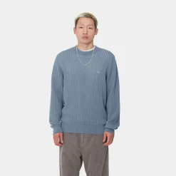 Strick>Carhartt WIP Calen Sweater Misty Sky