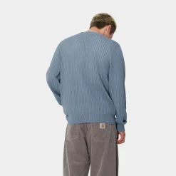 Strick>Carhartt WIP Calen Sweater Misty Sky
