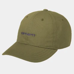 Accessoires|Accessoires>Carhartt WIP Canvas Script Cap Capulet / Aura