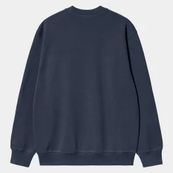 Sweats>Carhartt WIP Carhartt Sweatshirt Air Force Blue / Malbec