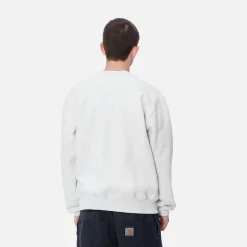 Sweats>Carhartt WIP Carhartt Sweatshirt Ash Heather / Duck Blue