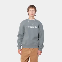 Sweats>Carhartt WIP Carhartt Sweatshirt Dove Grey / Wax