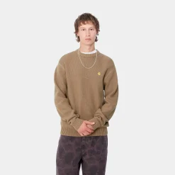 Strick>Carhartt WIP Chane Sweater Leather / Gold