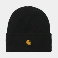 Accessoires|Accessoires>Carhartt WIP Chase Beanie Black / Gold