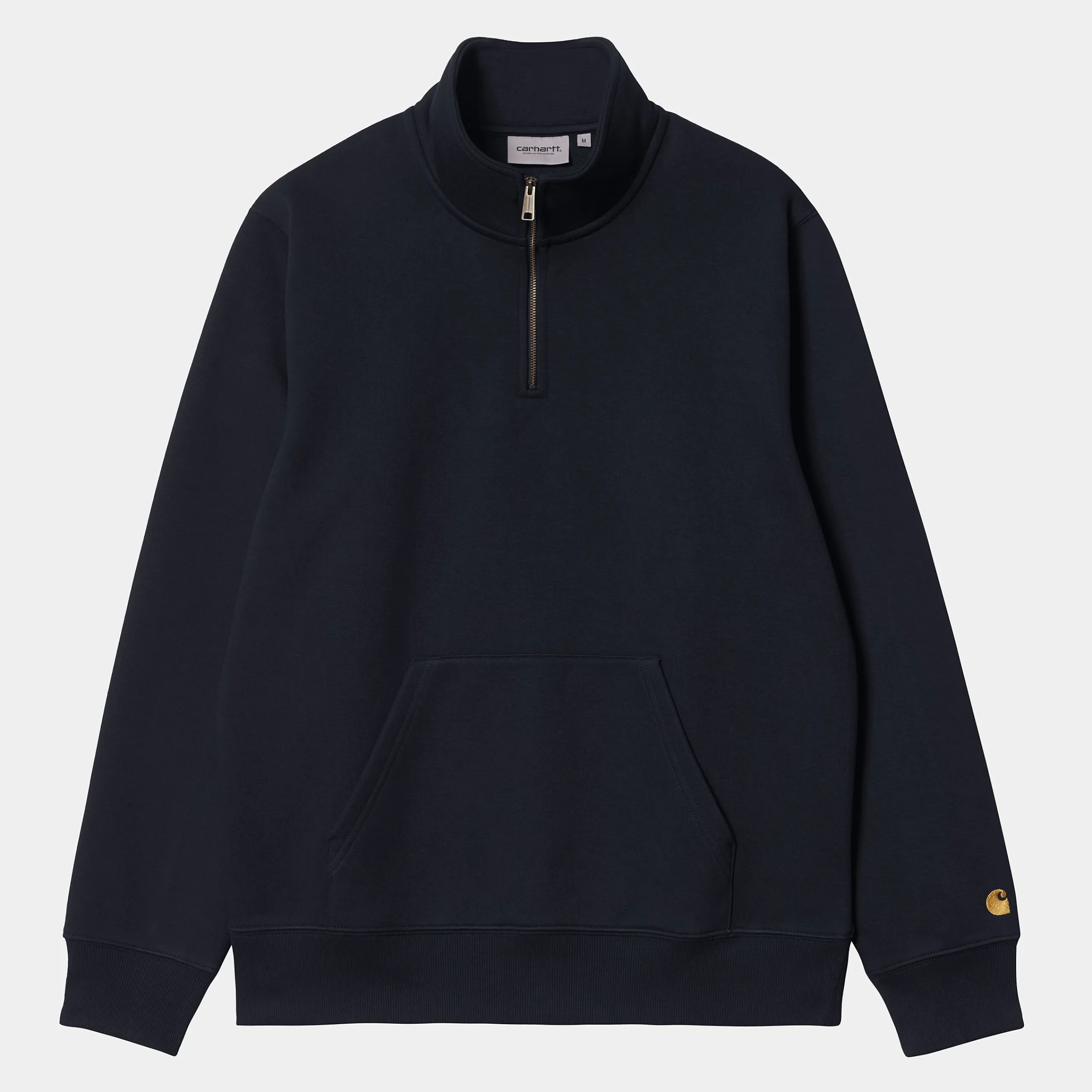 Sweats>Carhartt WIP Chase Neck Zip Sweatshirt Dark Navy / Gold