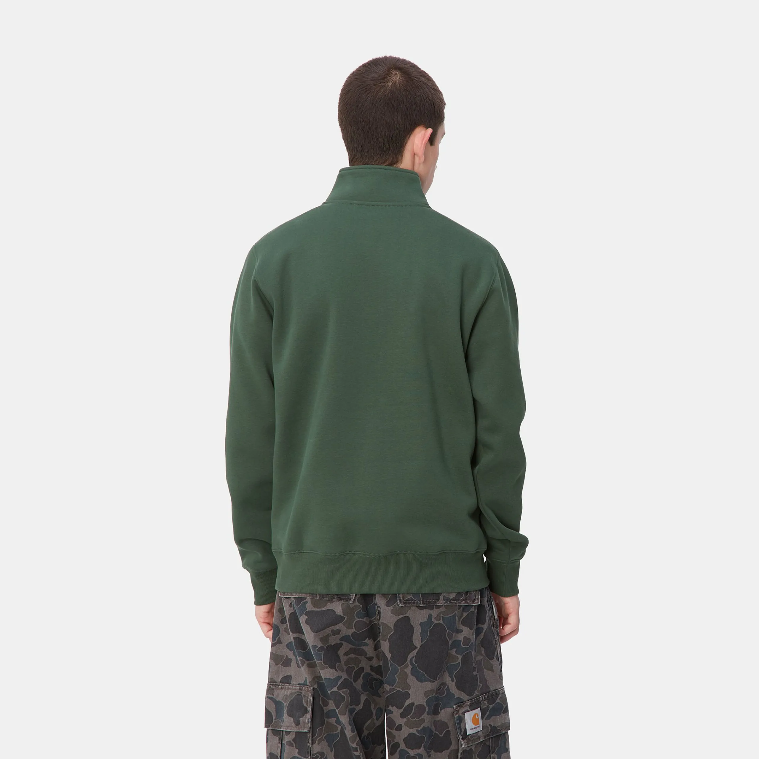 Sweats>Carhartt WIP Chase Neck Zip Sweatshirt Sycamore Tree / Gold