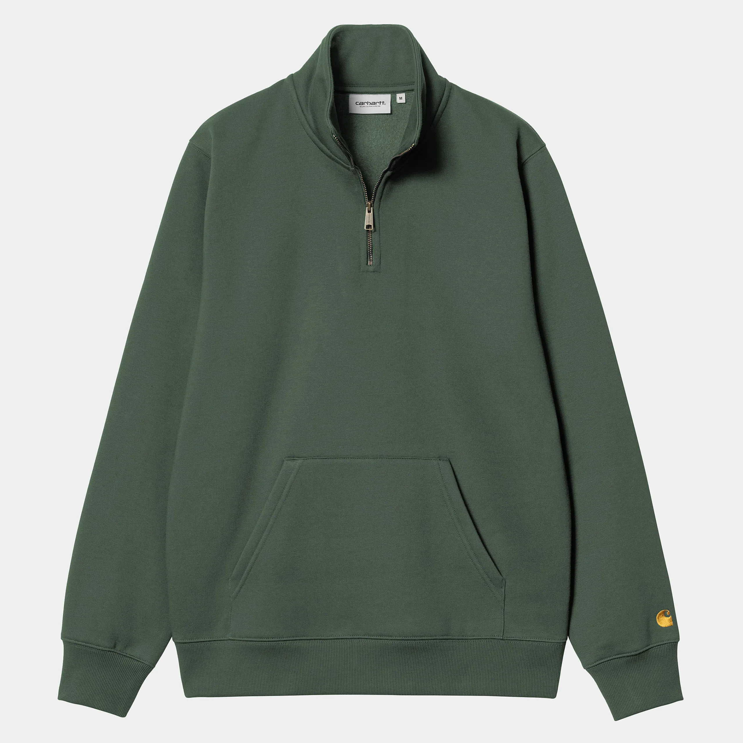 Sweats>Carhartt WIP Chase Neck Zip Sweatshirt Sycamore Tree / Gold