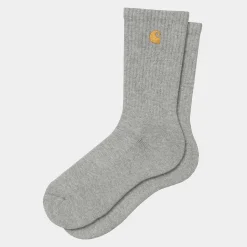 Accessoires|Accessoires>Carhartt WIP Chase Socks Grey Heather / Gold
