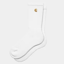 Accessoires|Accessoires>Carhartt WIP Chase Socks White / Gold