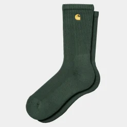 Accessoires|Accessoires>Carhartt WIP Chase Socks Sycamore Tree / Gold