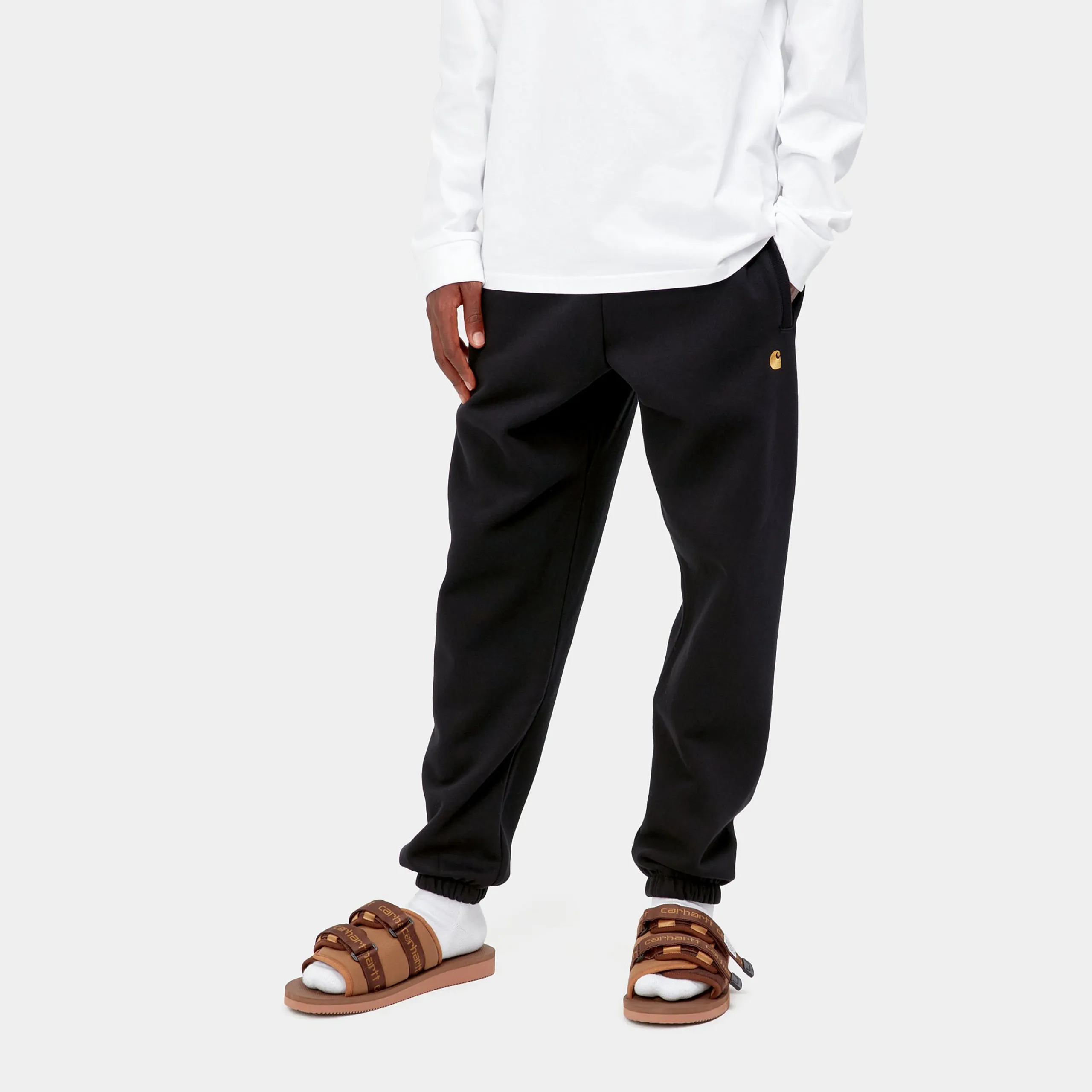 Sweats|Hosen>Carhartt WIP Chase Sweat Pant Black / Gold