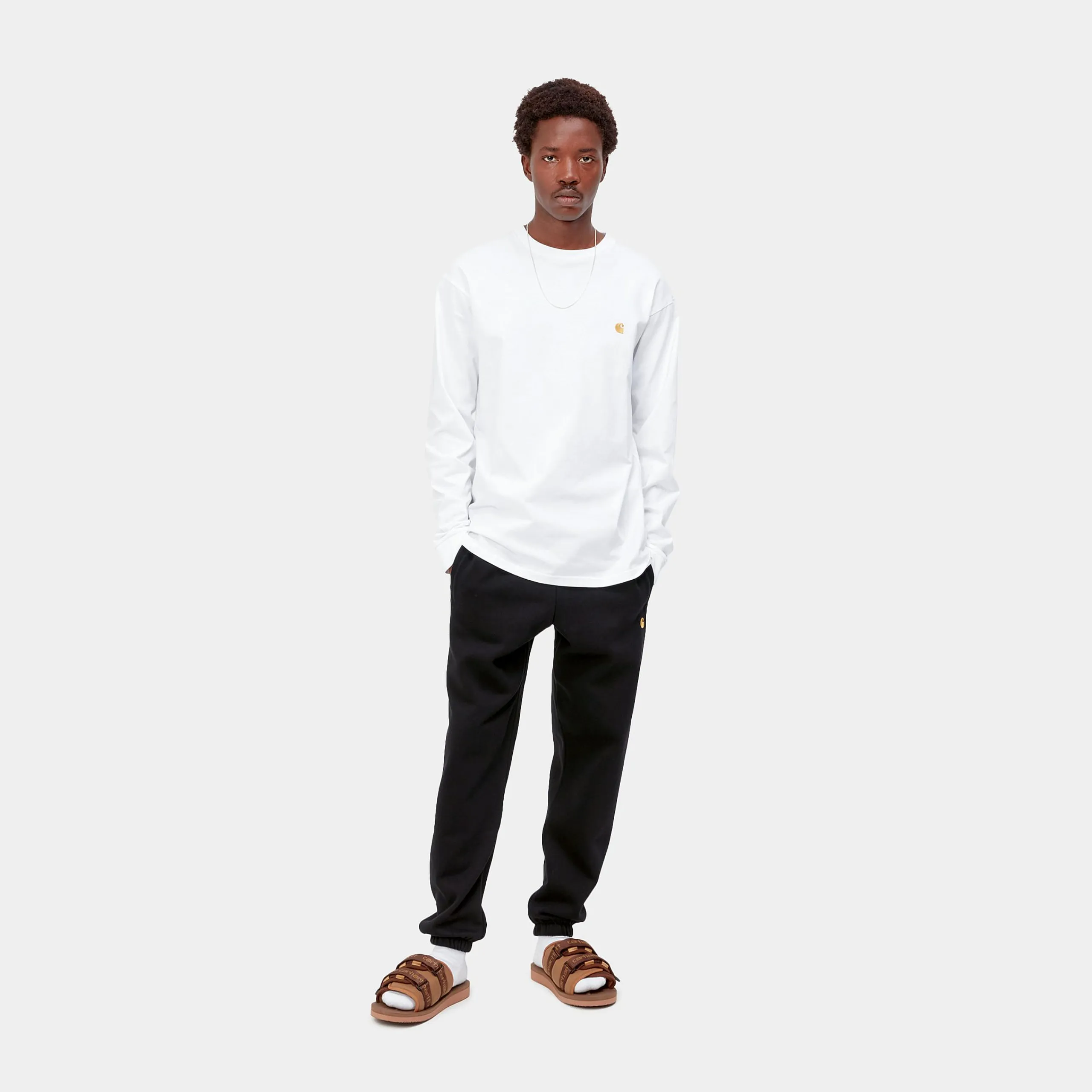 Sweats|Hosen>Carhartt WIP Chase Sweat Pant Black / Gold