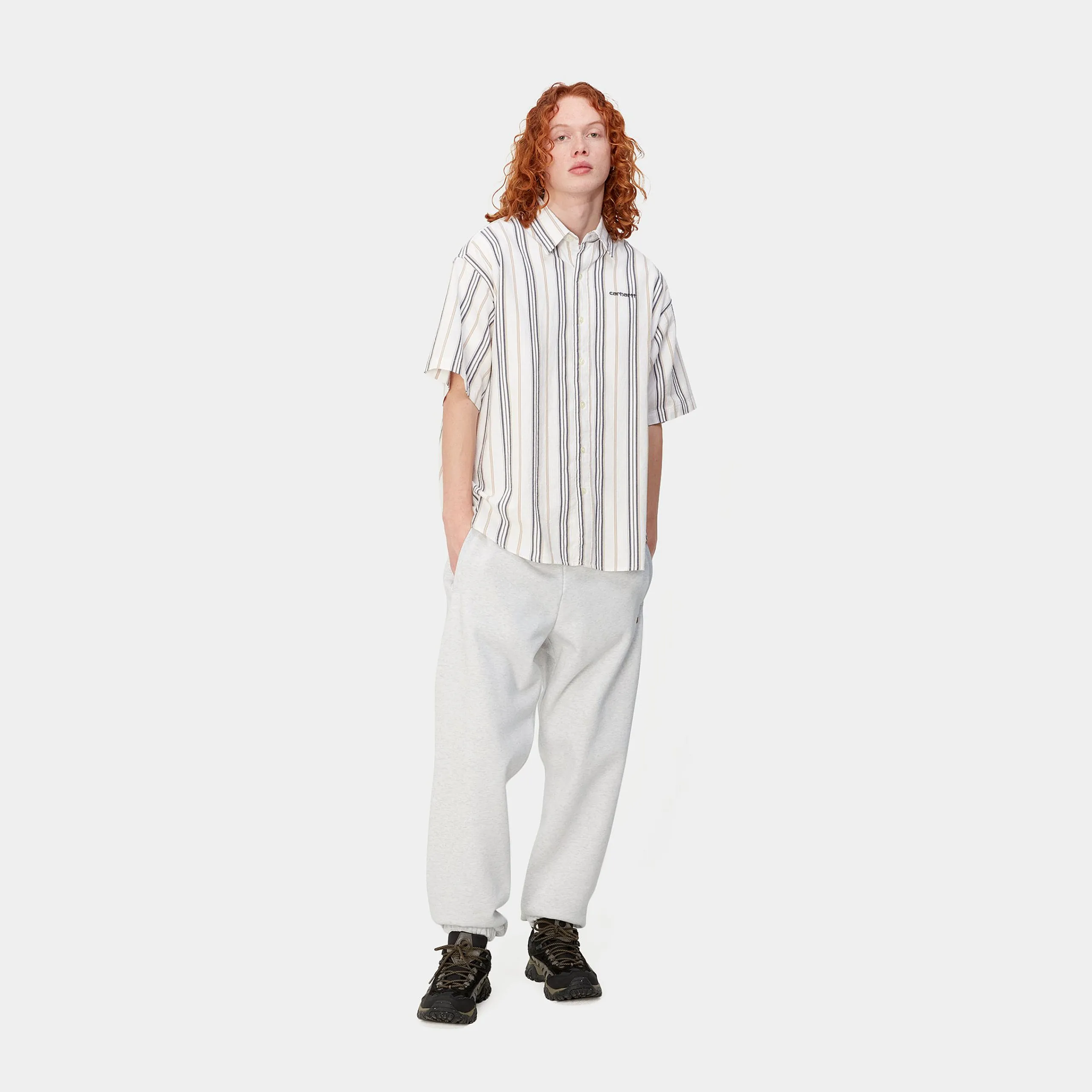 Sweats|Hosen>Carhartt WIP Chase Sweat Pant Ash Heather / Gold