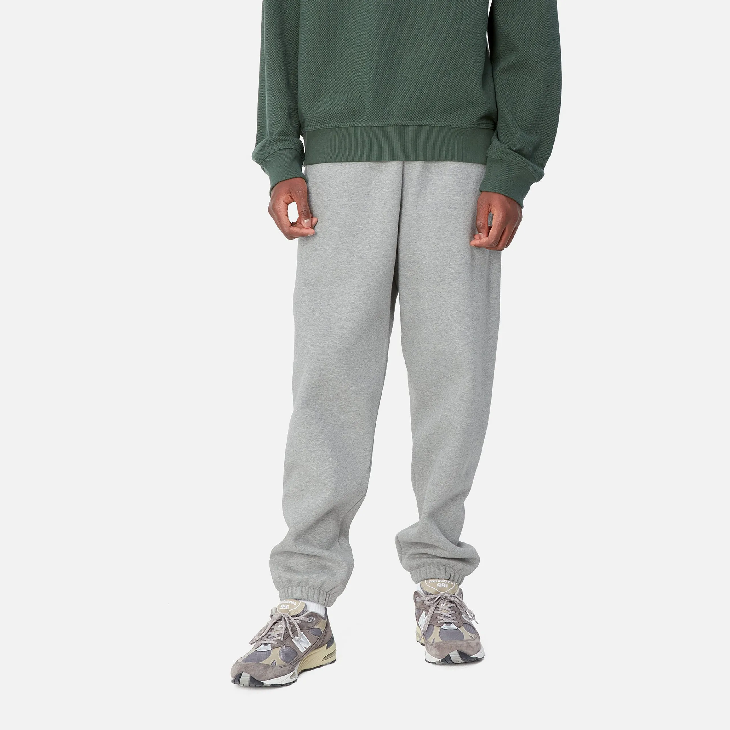 Sweats|Hosen>Carhartt WIP Chase Sweat Pant Grey Heather / Gold