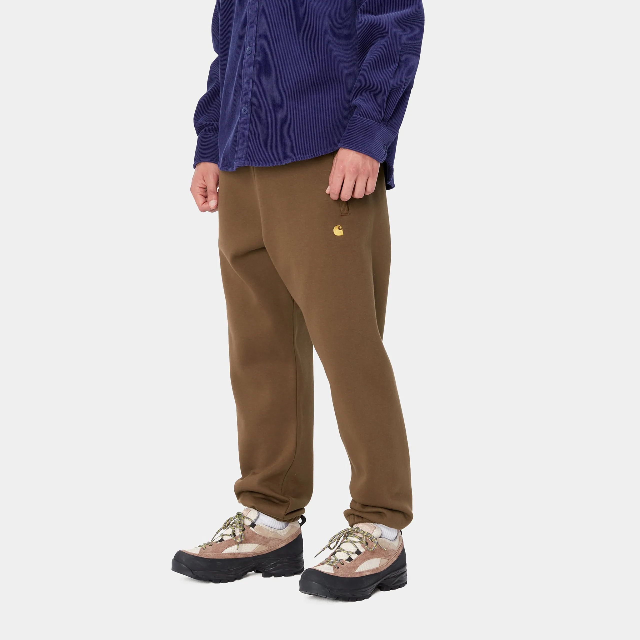 Sweats|Hosen>Carhartt WIP Chase Sweat Pant Chocolate / Gold
