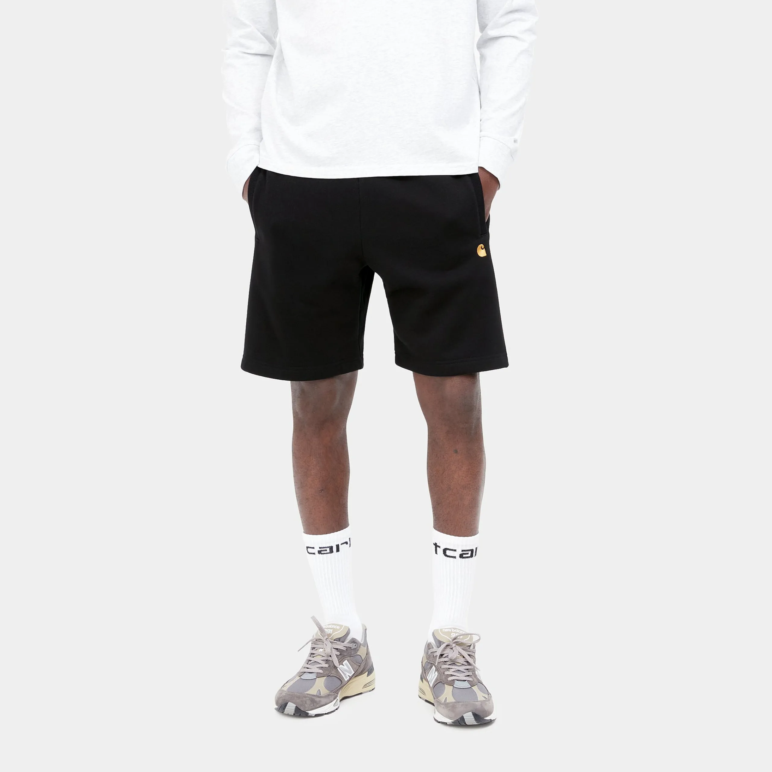 Sweats|Shorts & Badehosen>Carhartt WIP Chase Sweat Short Black / Gold