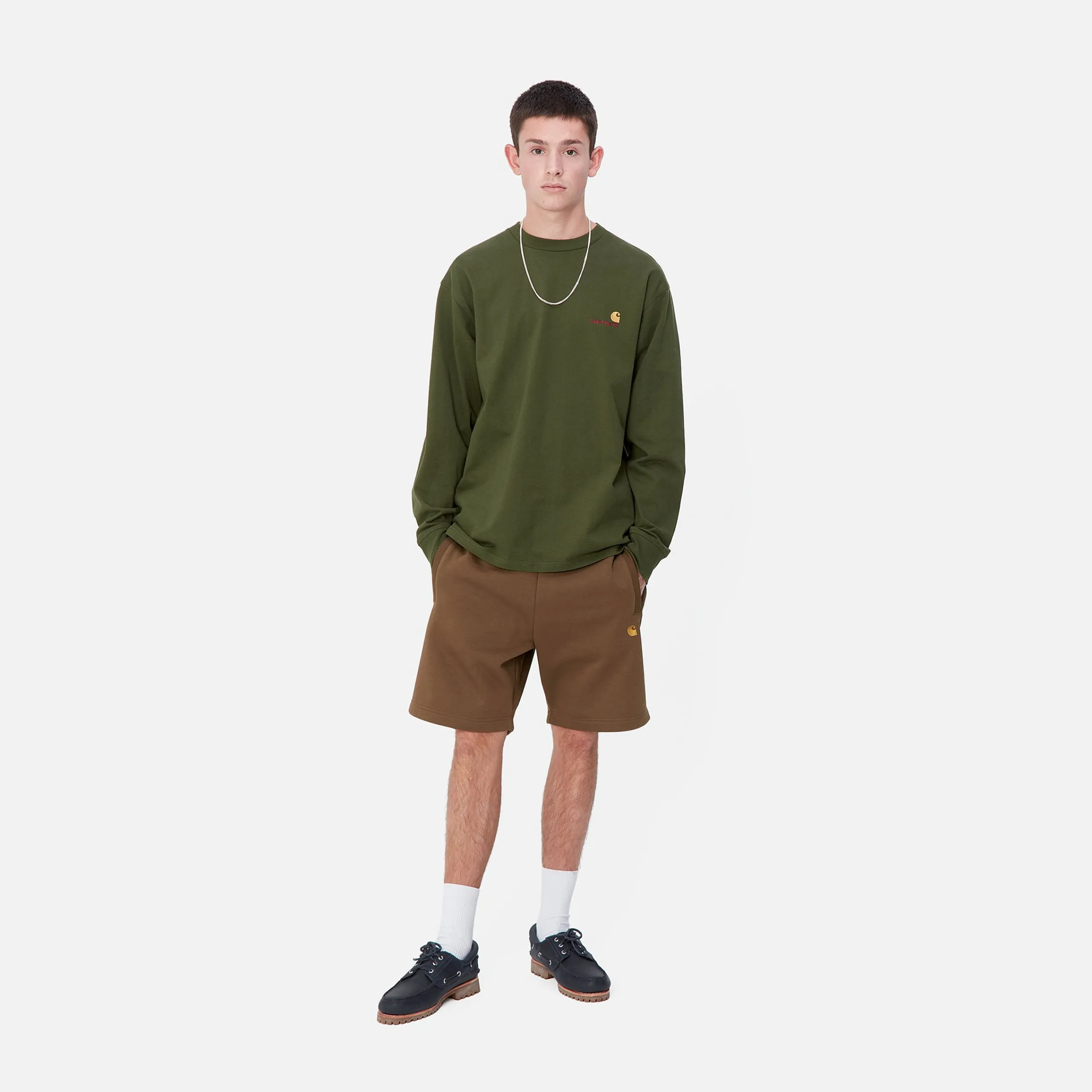 Sweats|Shorts & Badehosen>Carhartt WIP Chase Sweat Short Chocolate / Gold