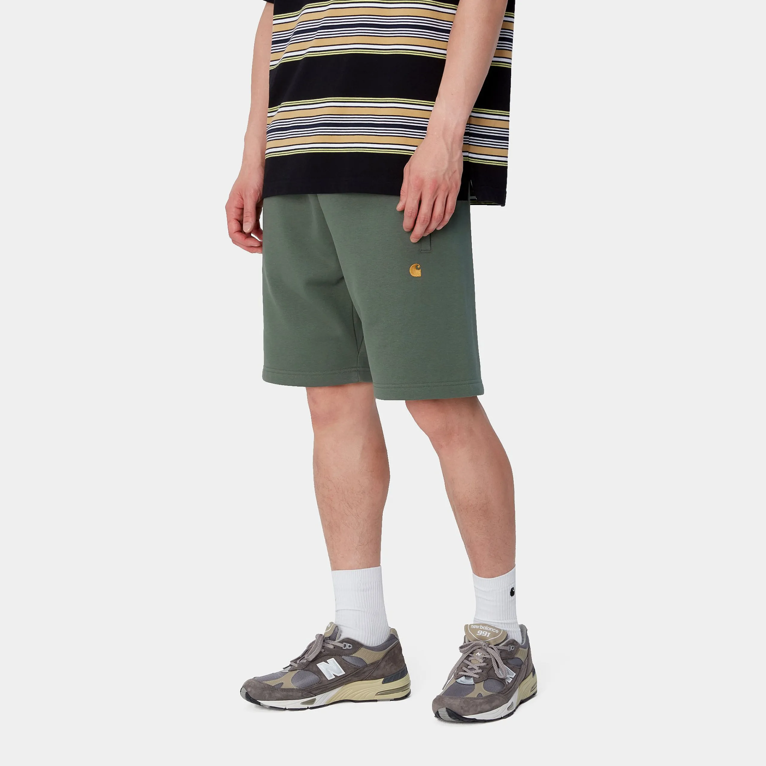 Sweats|Shorts & Badehosen>Carhartt WIP Chase Sweat Short Duck Green / Gold