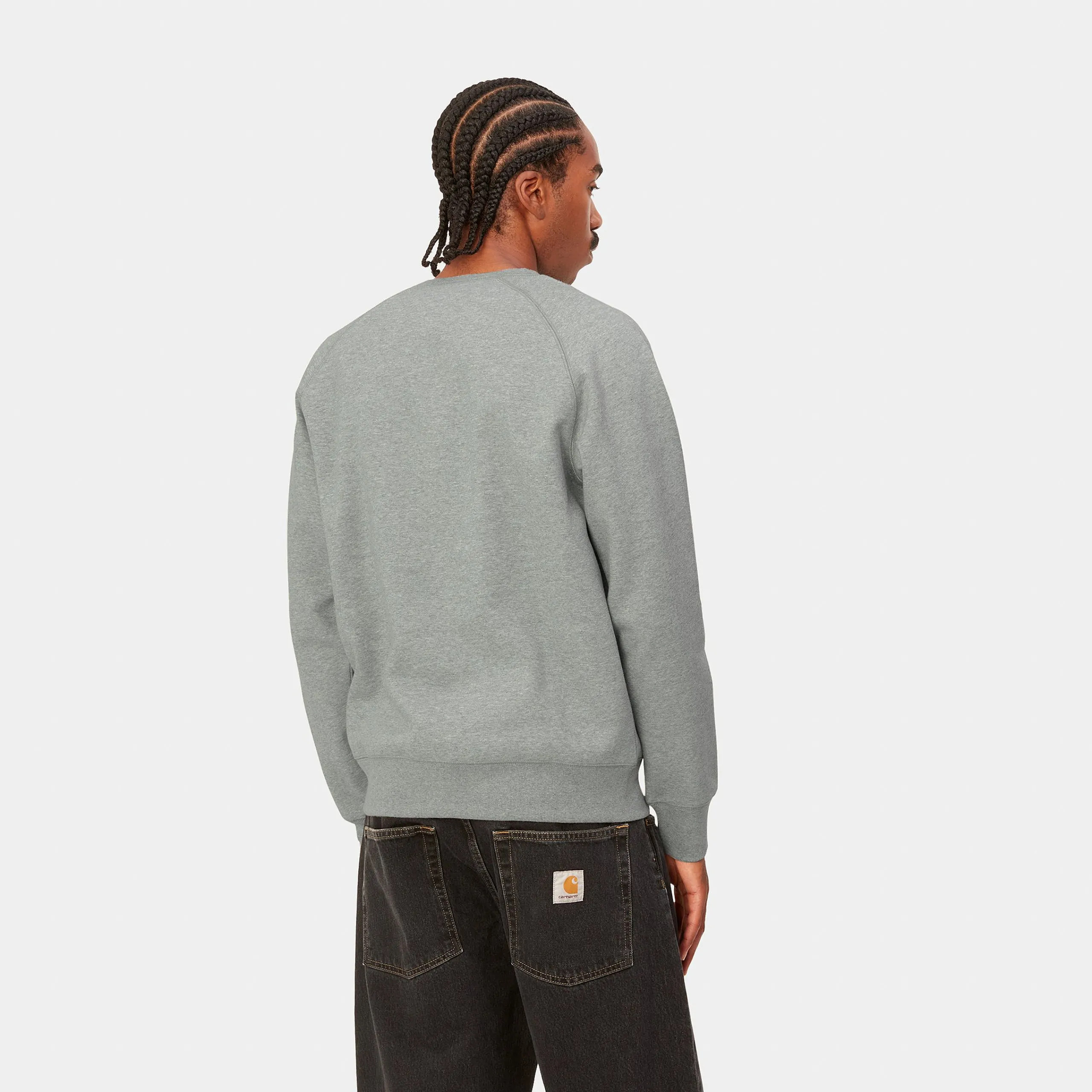 Sweats>Carhartt WIP Chase Sweatshirt Grey Heather / Gold