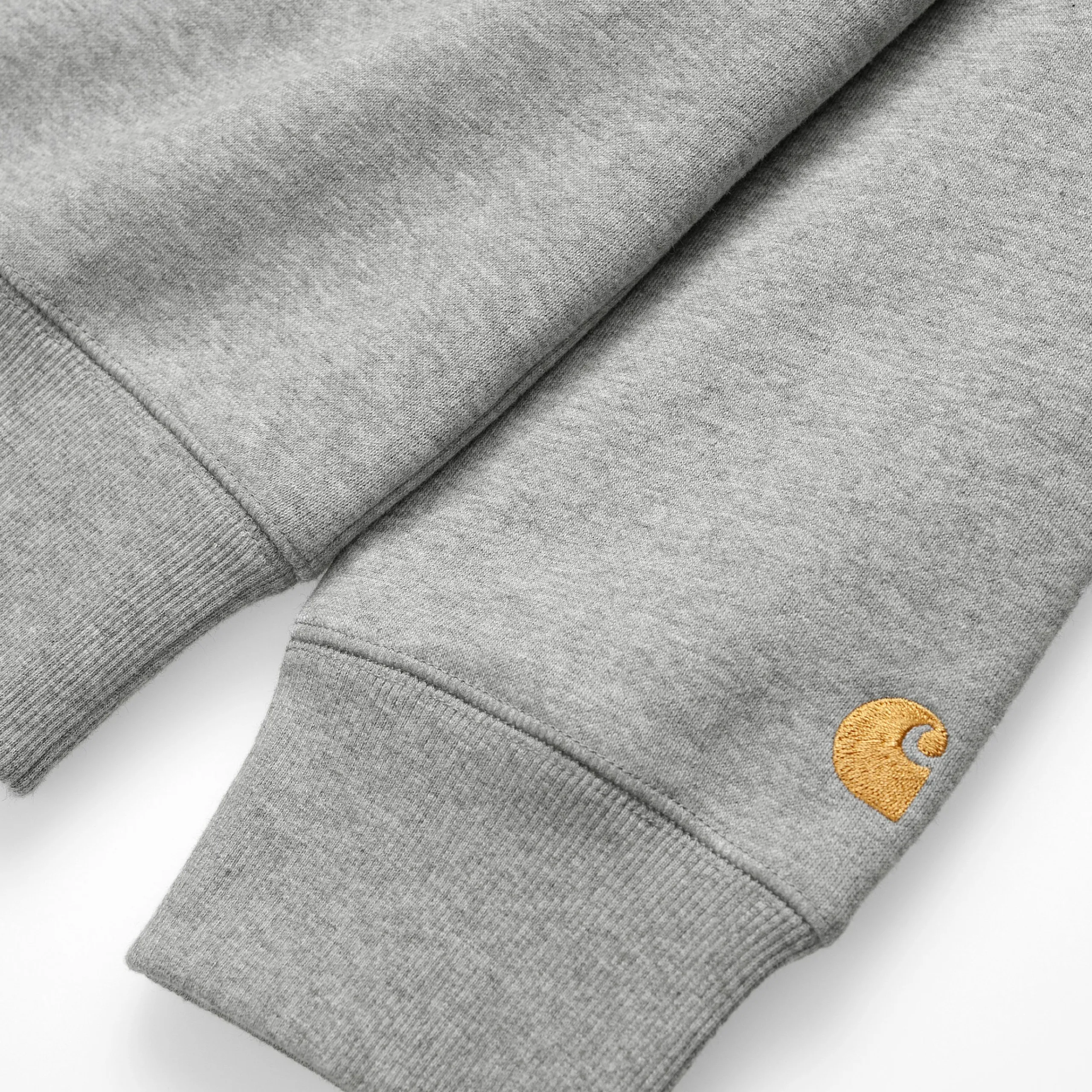 Sweats>Carhartt WIP Chase Sweatshirt Grey Heather / Gold
