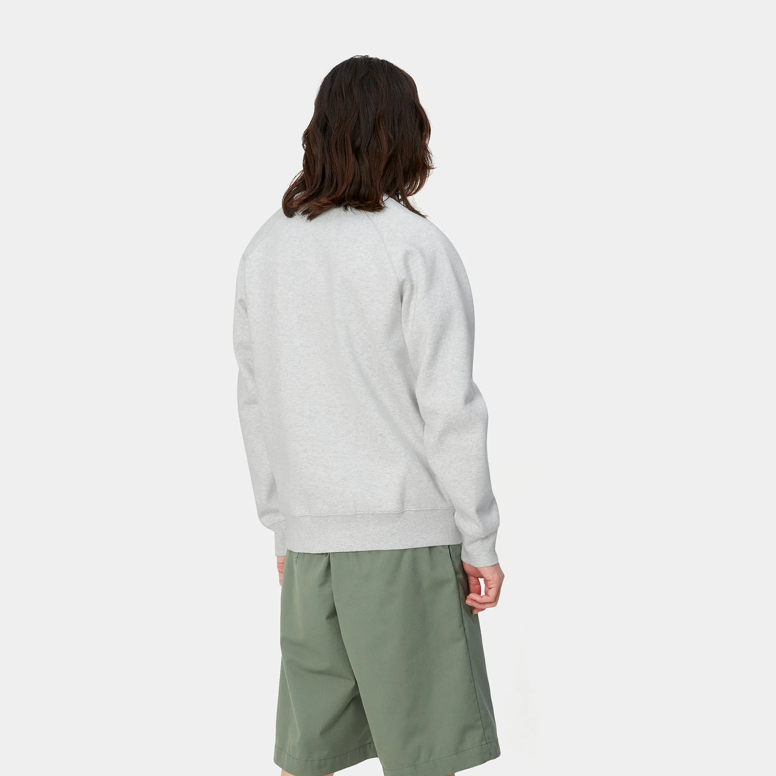 Sweats>Carhartt WIP Chase Sweatshirt Ash Heather / Gold
