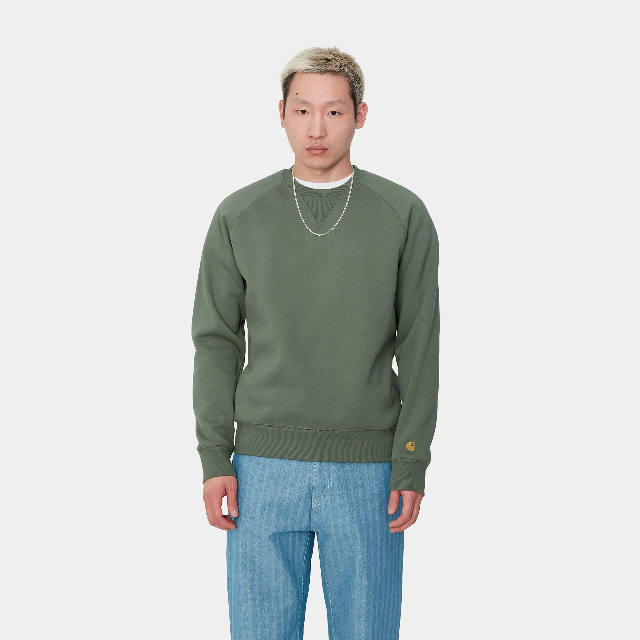 Sweats>Carhartt WIP Chase Sweatshirt Duck Green / Gold